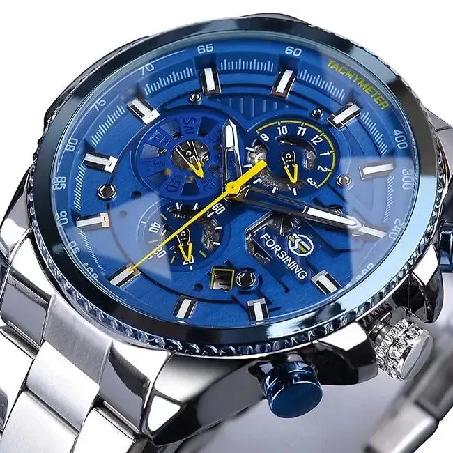 Mechanical Watch - White Automatic Multifunction Calendar