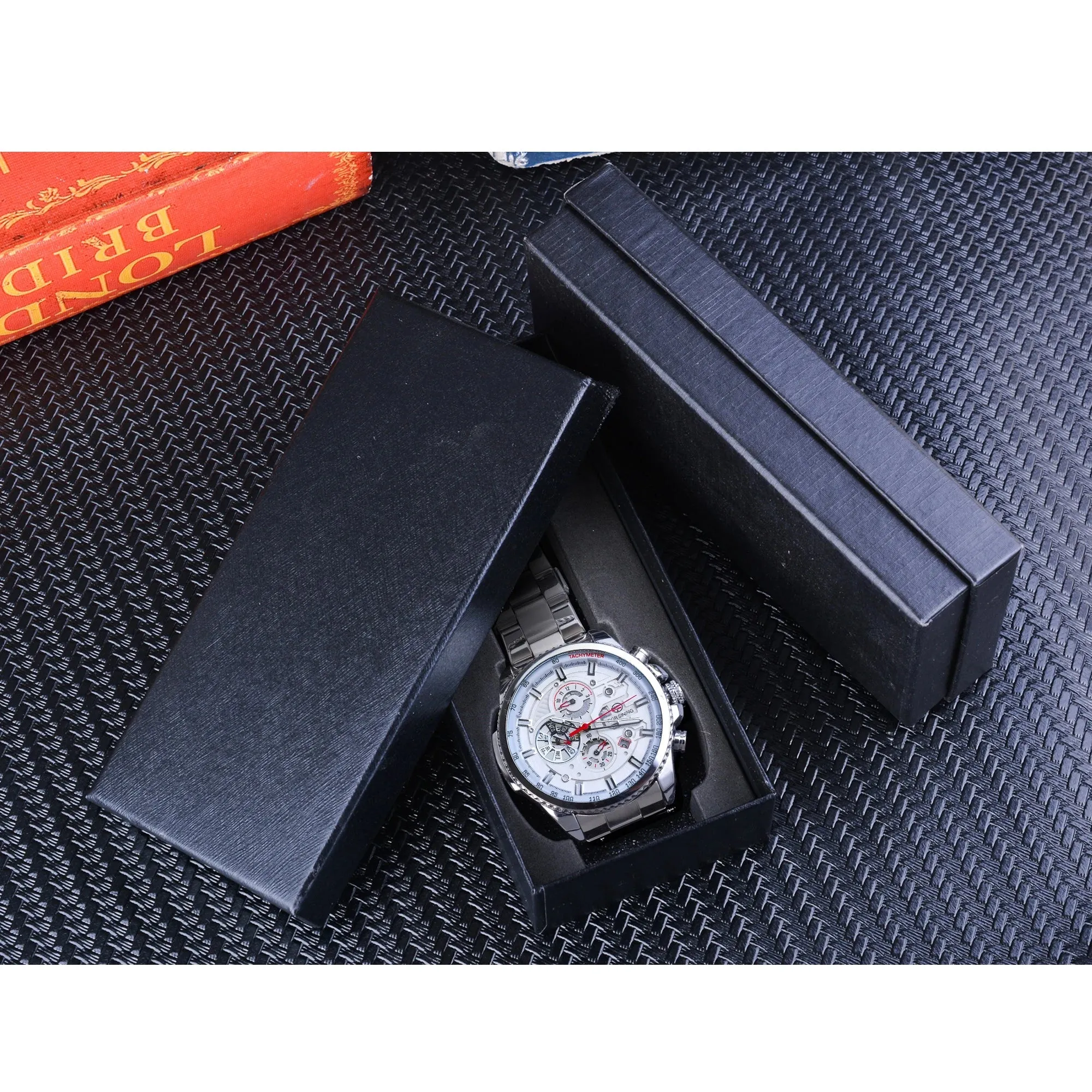 Mechanical Watch - White Automatic Multifunction Calendar
