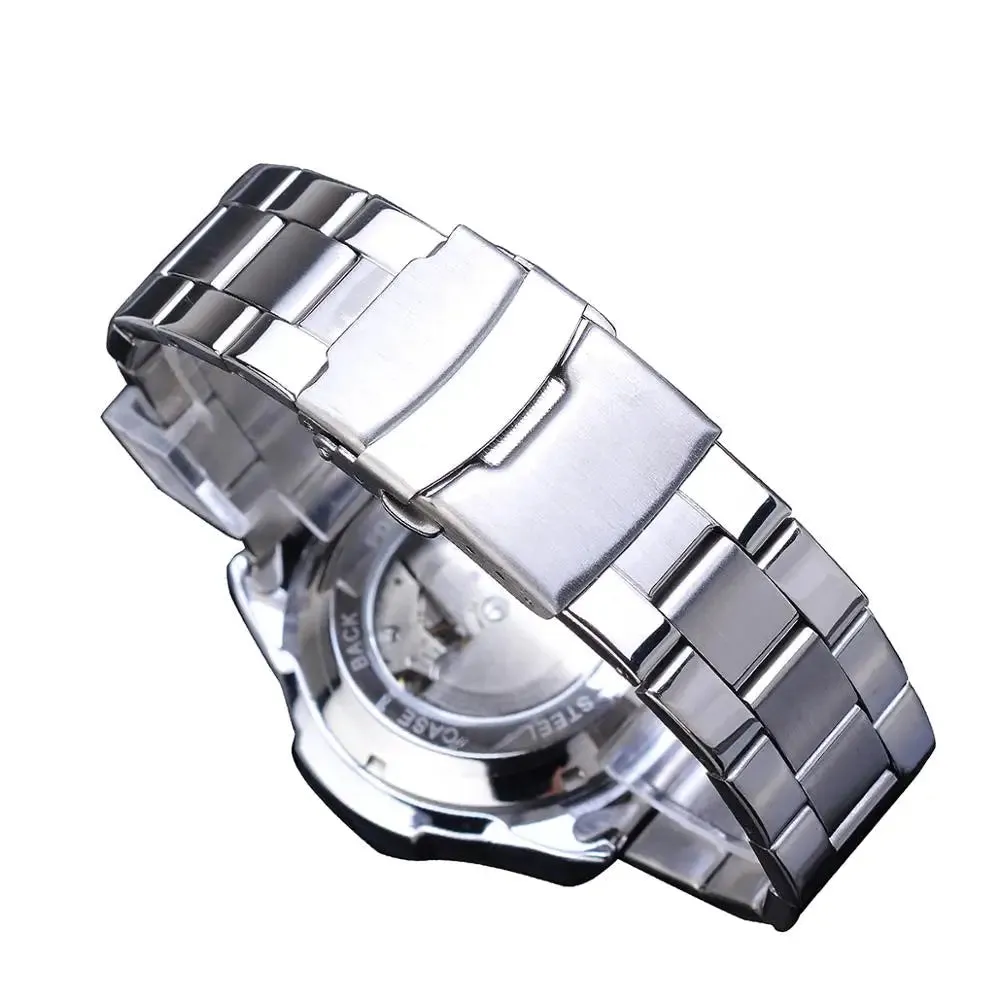 Mechanical Watch - White Automatic Multifunction Calendar