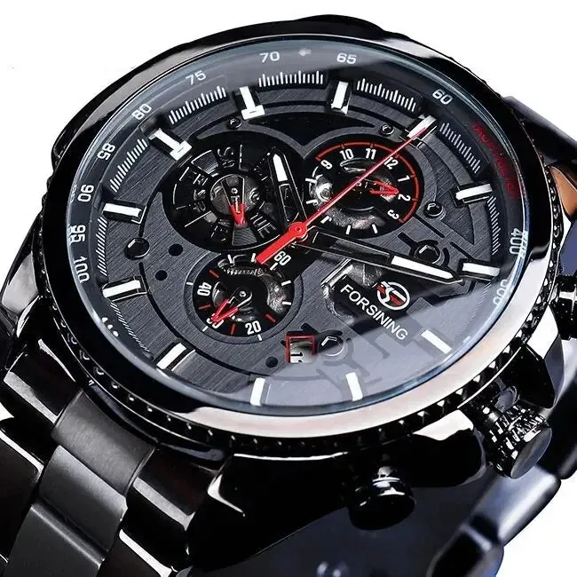 Mechanical Watch - White Automatic Multifunction Calendar