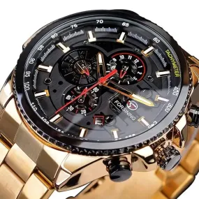 Mechanical Watch - White Automatic Multifunction Calendar