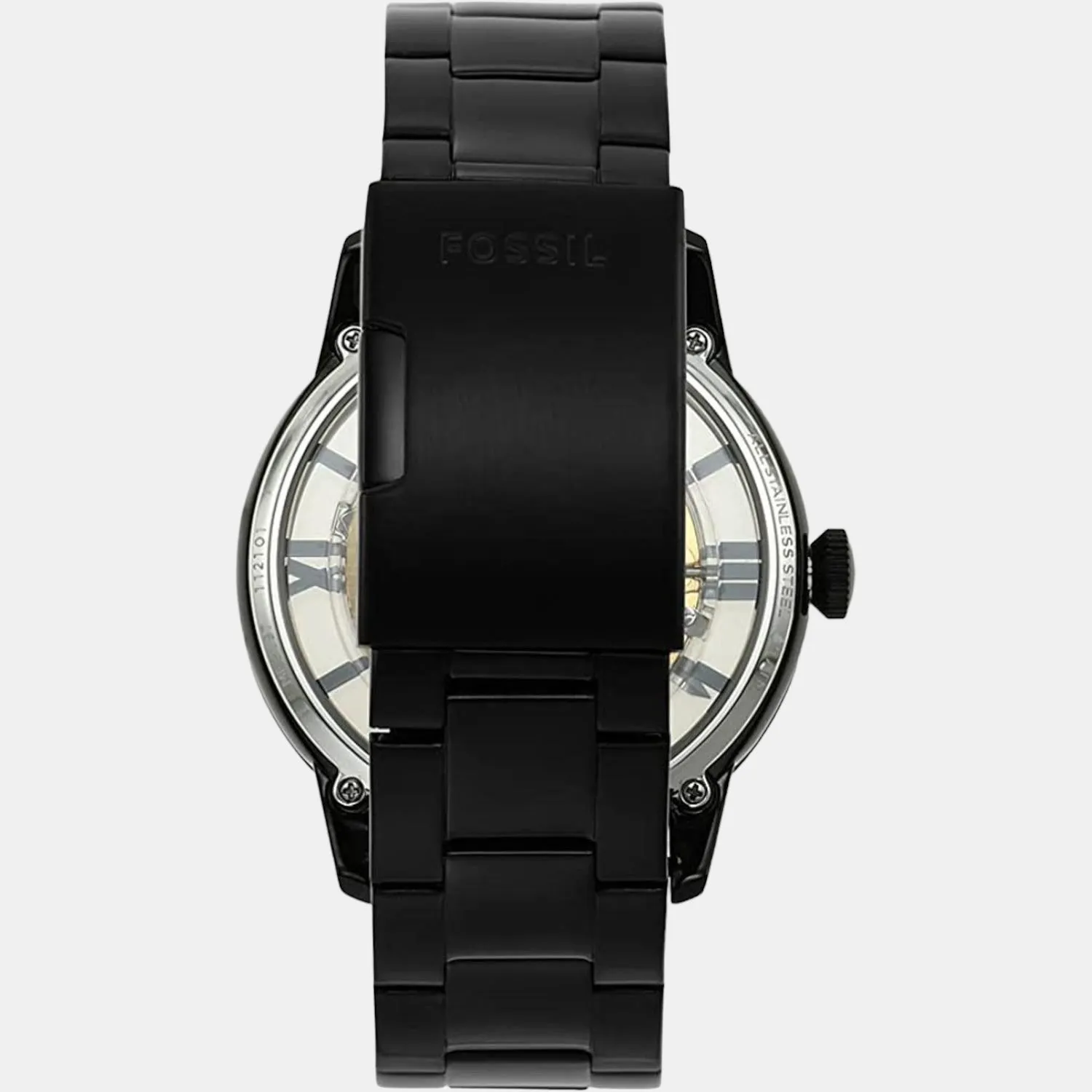 Men's Black Analog Stainless Steel Automatic Watch ME3197