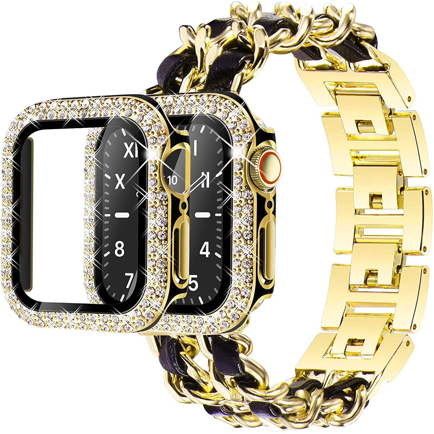 Metal Cuban Link Band for Apple Watch