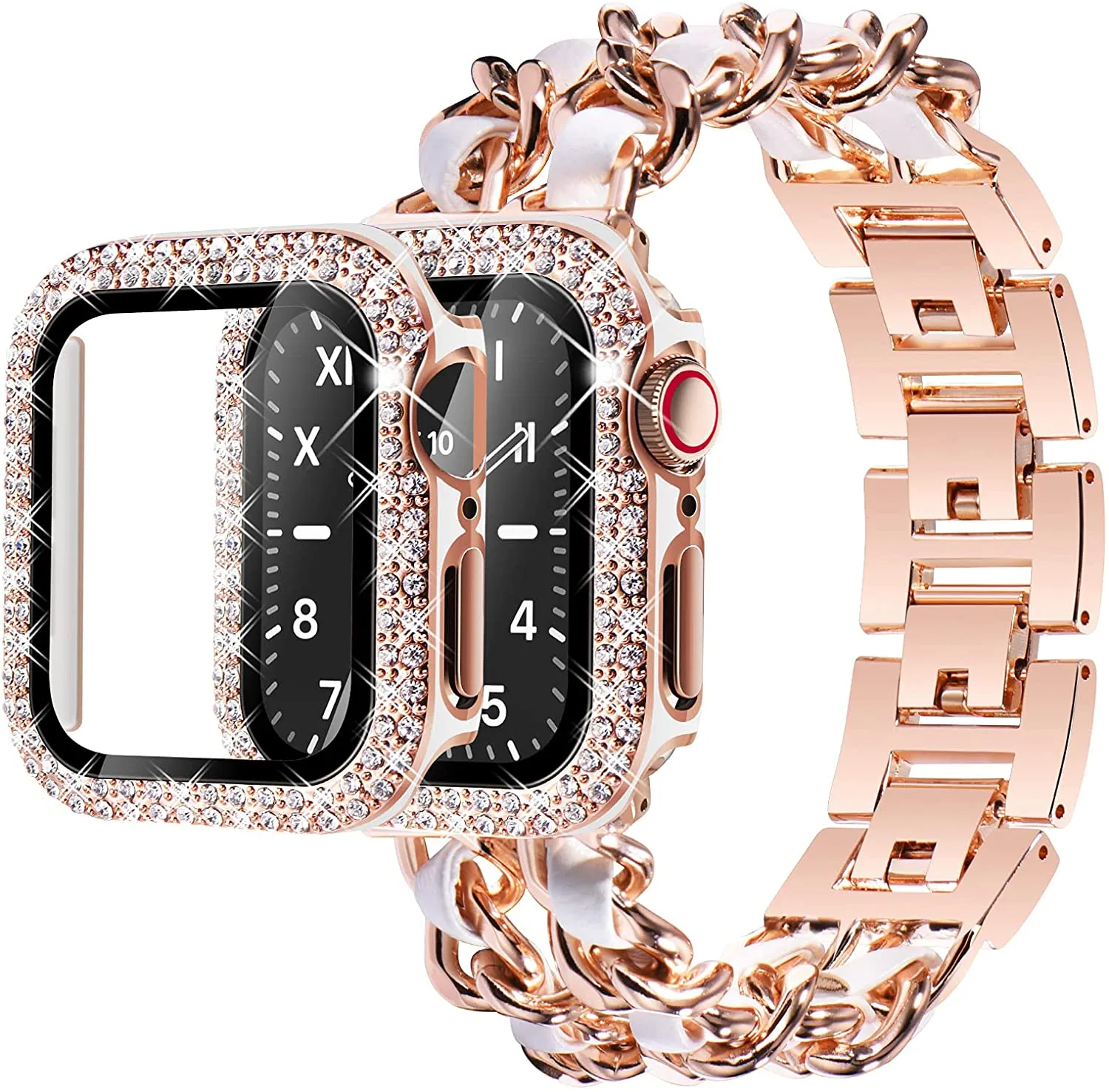 Metal Cuban Link Band for Apple Watch