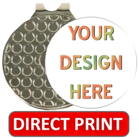 MHC4: Custom full color removable golf ball markers with magnetic hat clip