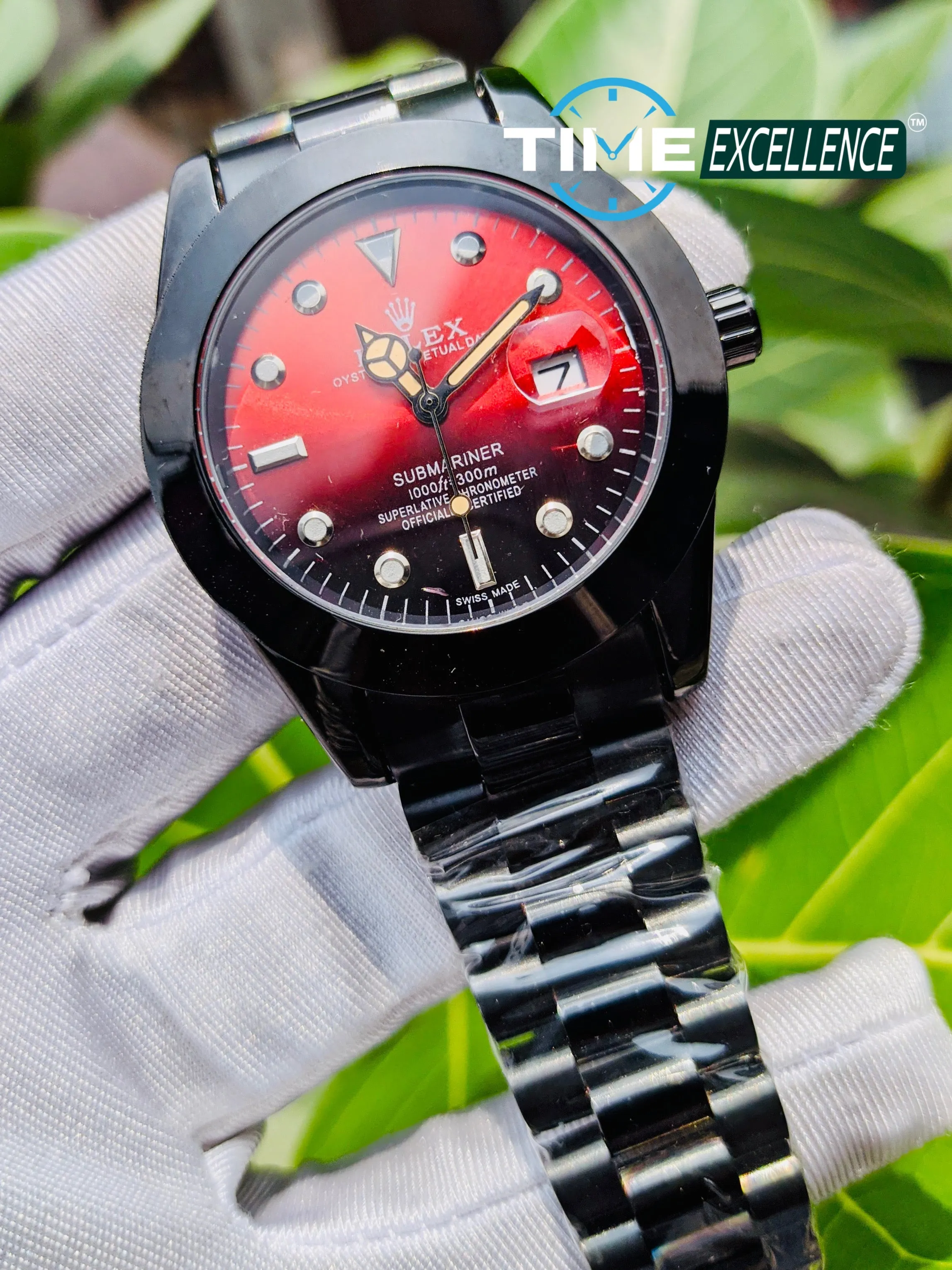 Most Demanding Rolex Black Red Dail Watch With Budget For Men