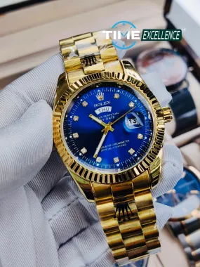 Most Demanding Rolex Gold Body Blue Dail Watch With Budget For Me