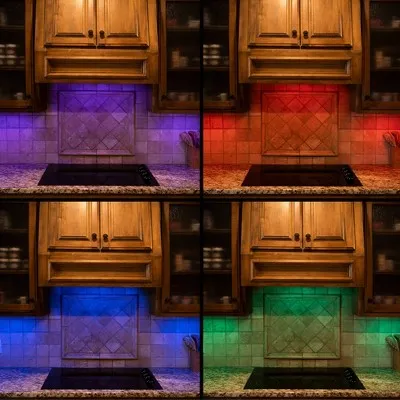 New - Energizer 12" 2pk Indoor Color Changing LED Cabinet Lights Bar with Remote White