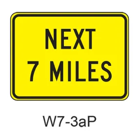 NEXT XX MILES [plaque] W7-3aP