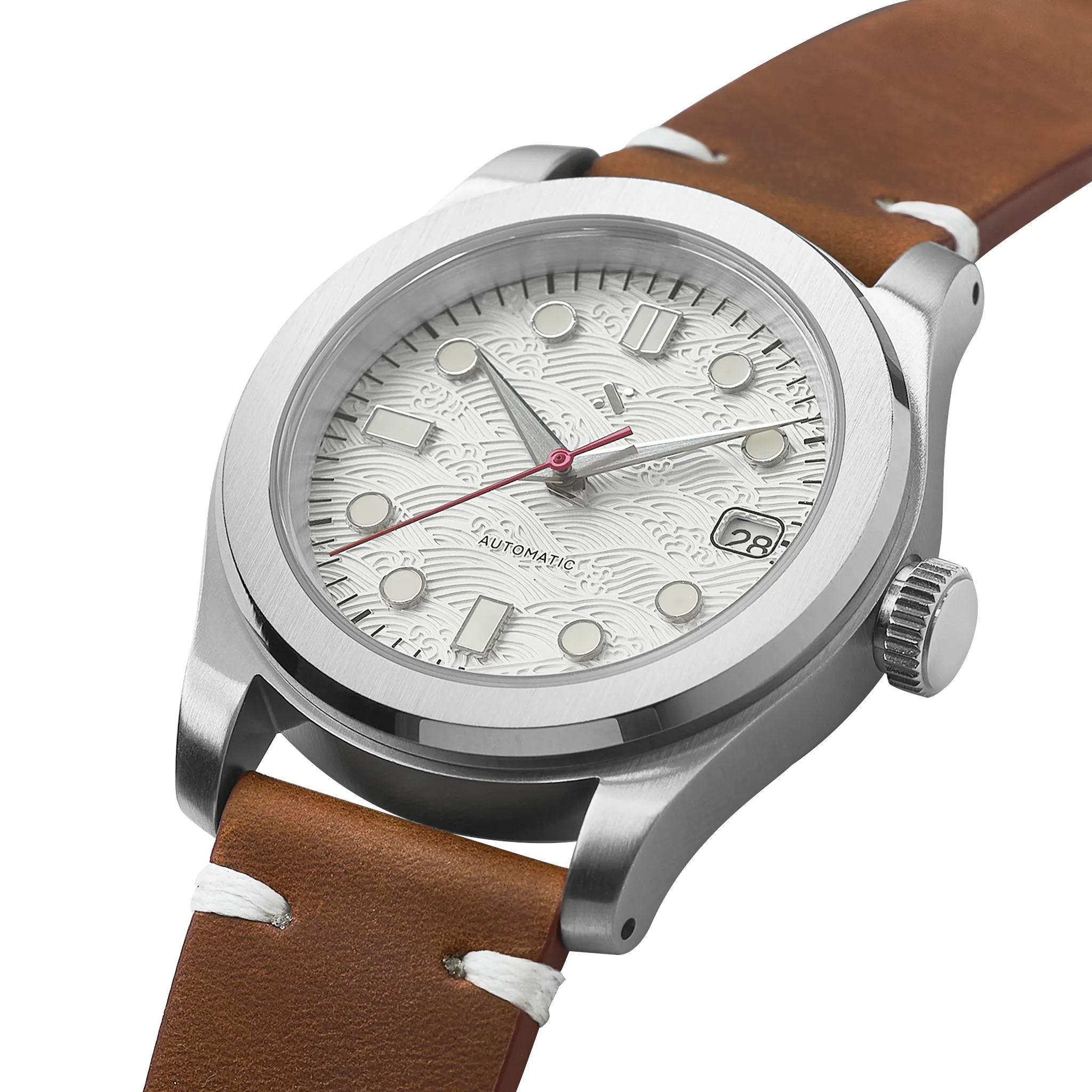 NMK-WK05 DIY Watchmaking Kit: Great Wave Dress Watch White