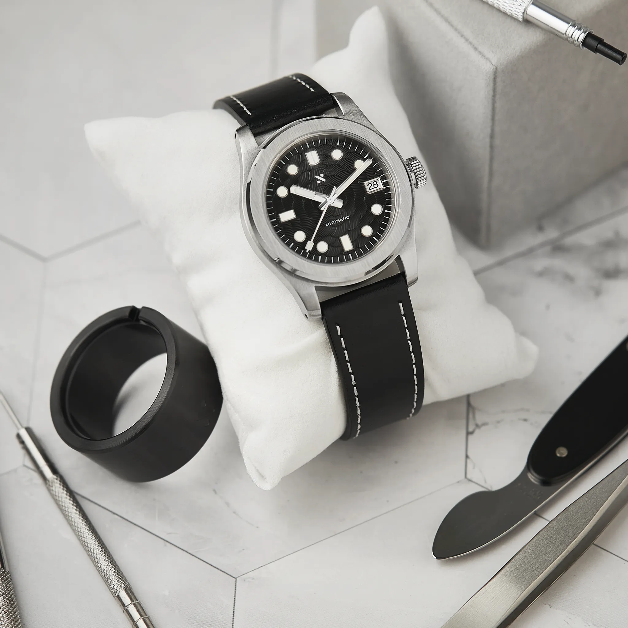 NMK-WK06 DIY Watchmaking Kit: Sakura Dress Watch