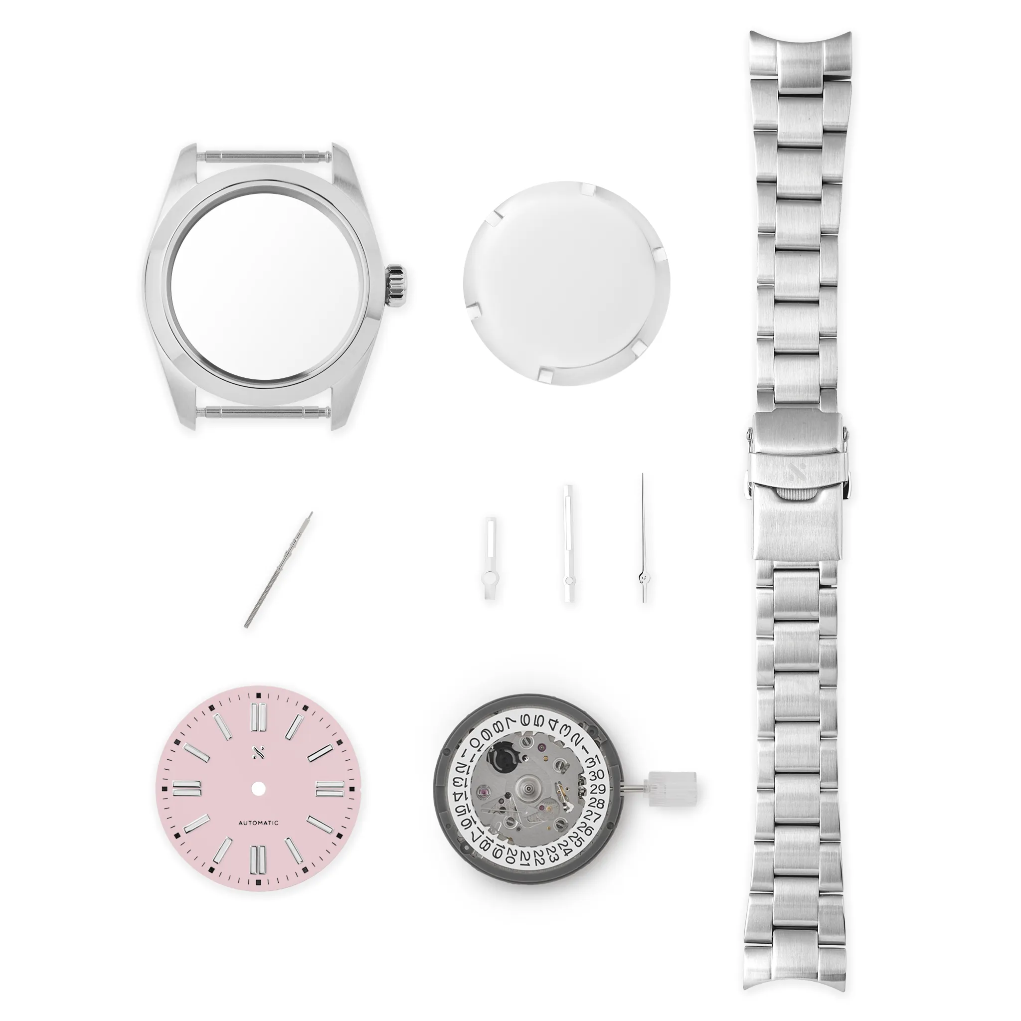 NMK-WK08 DIY Watchmaking Kit: 36mm Perpetual Dress Watch