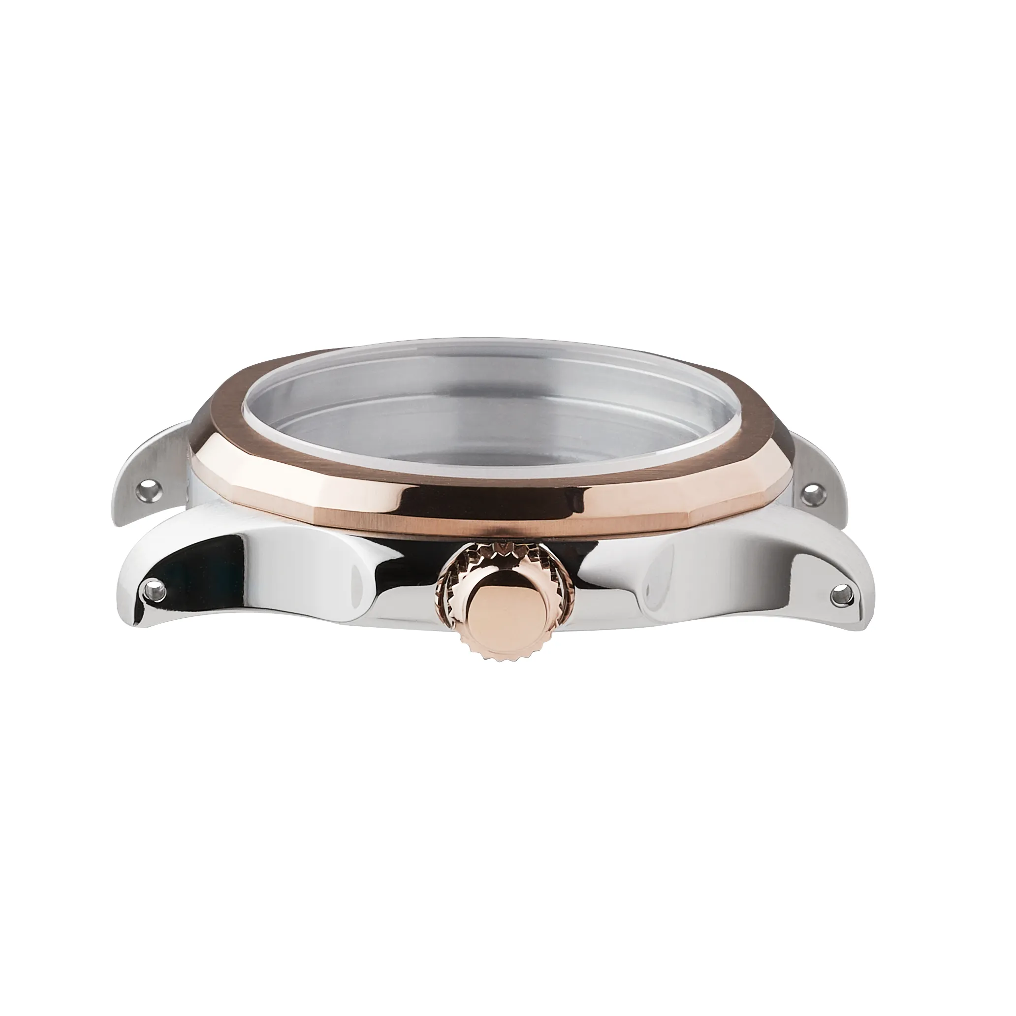 NMK935 Nautilus Watch Case Mk 2: Two-Tone Rose Gold Finish