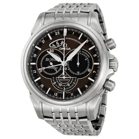 Omega Deville Chronoscope Automatic Brown Dial Stainless Steel Men's Watch 422.10.44.52.13.001