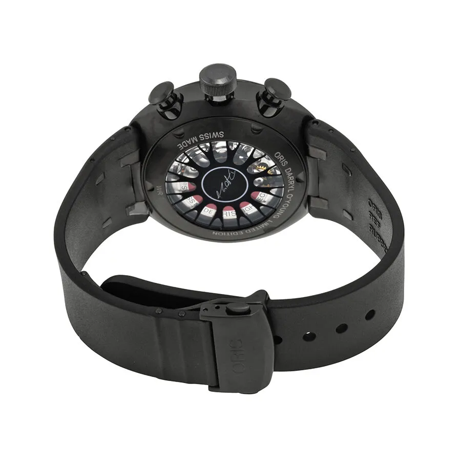 Oris Darryl O Young Limited Edition Grey Dial Black Rubber Men's Watch 774-7611-7784SET 01 774 7611 7784-Set