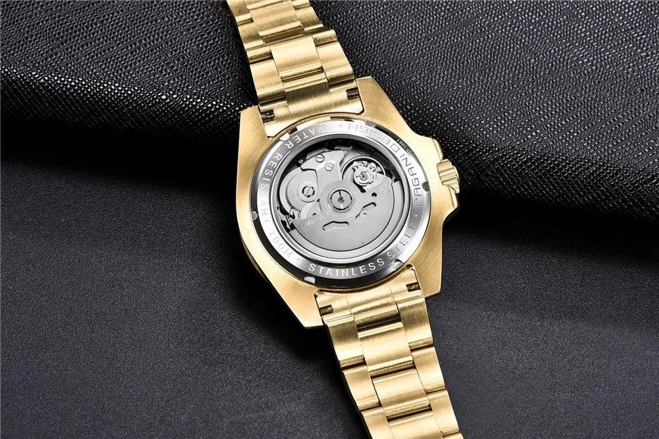 Pagani Design Yellow Gold Submariner Date Homage Watches