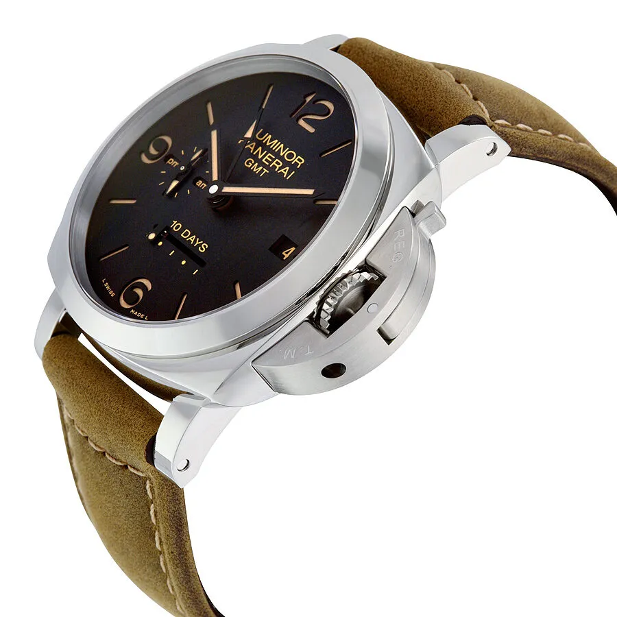 Panerai Luminor 1950 10 Days GMT Automatic Black Dial Men's Watch PAM00533