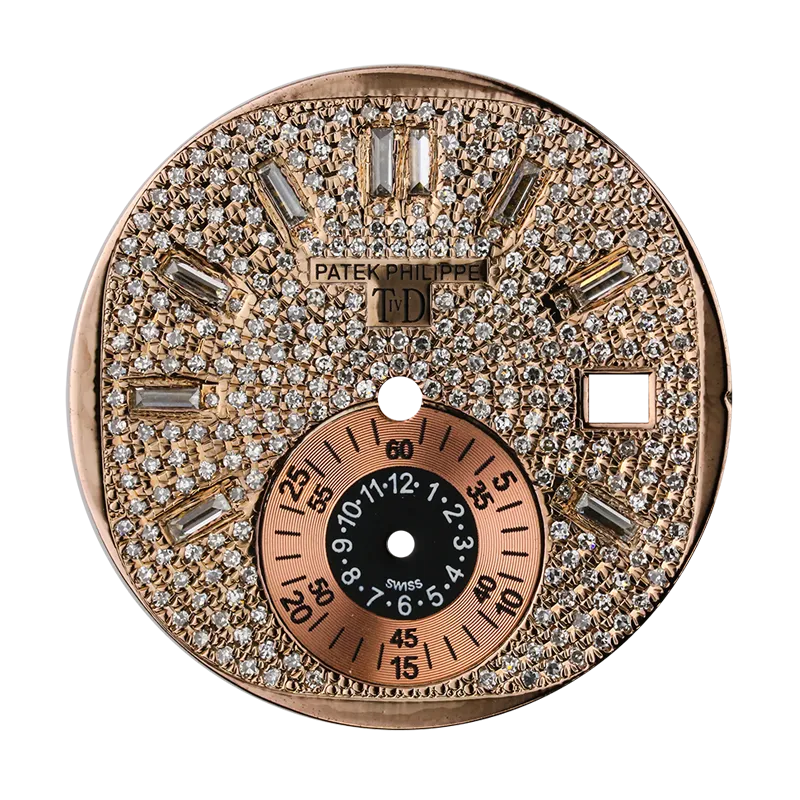 Patek Philippe Nautilus 5980 Rose Gold Diamond Set T4D Custom Dial