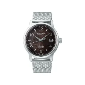 PRESAGE COCKTAIL BLACK DIAL MESH BRACELET 38.5MM -  Srpf39J1