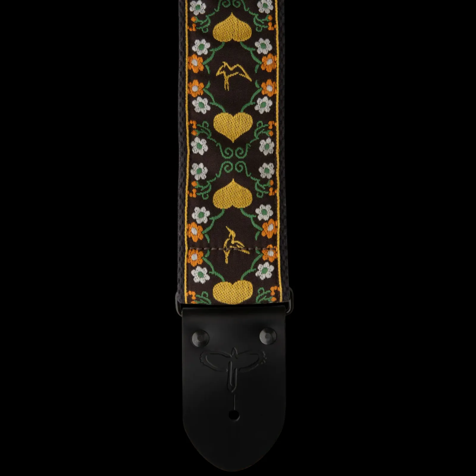 PRS 2.5” Retro Guitar Strap - Floral, Yellow