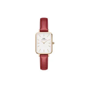 Quadro 20mm Pressed Suffolk - Red & Rose Gold Watch