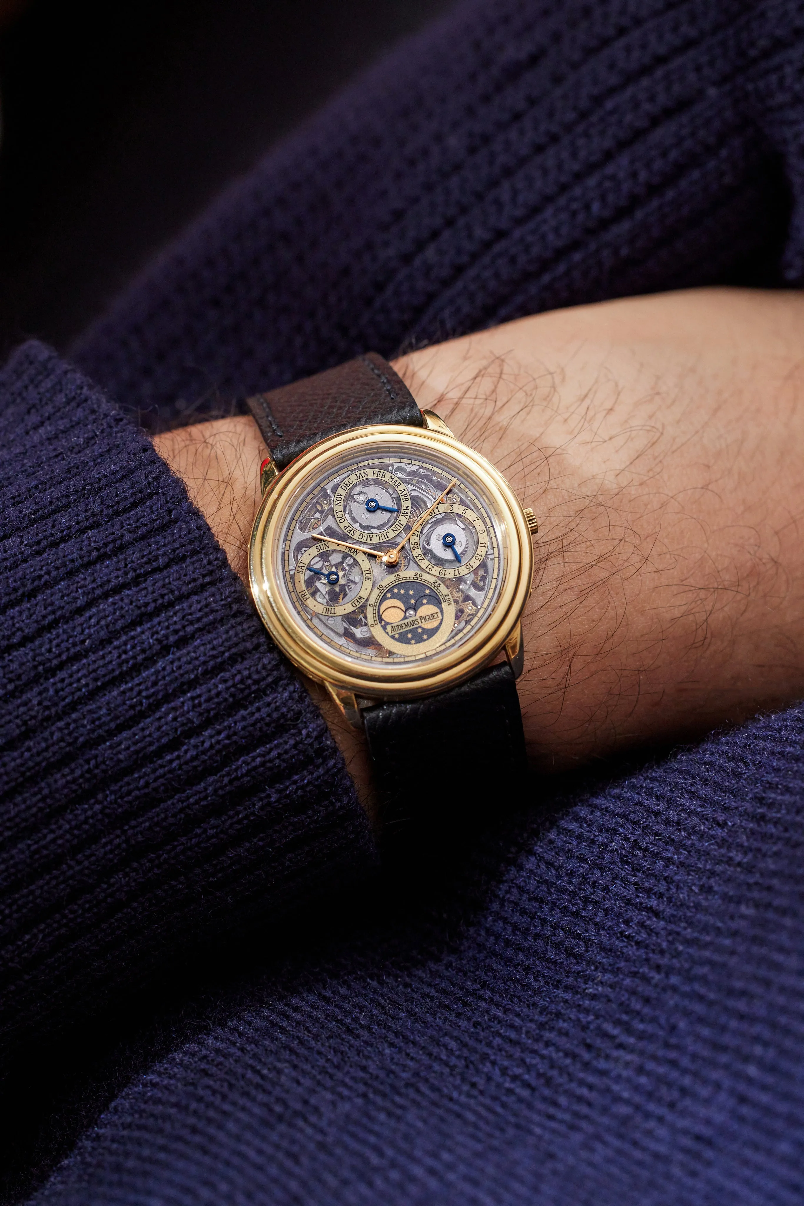 Quantième Perpétuel Skeleton | 25668BA | Yellow Gold