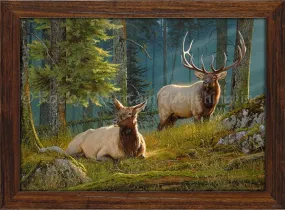 "Standing Watch" Western Framed Canvas Print (Choose Size)
