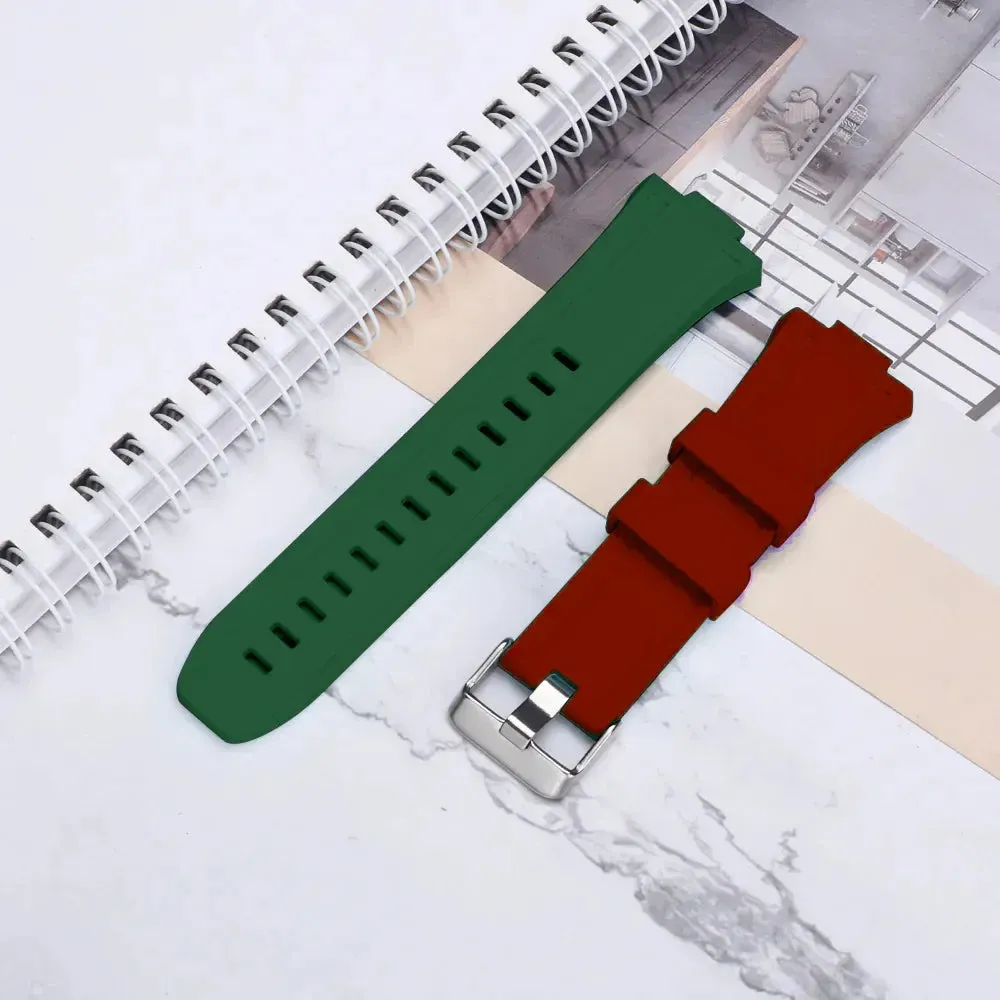 Replacement Rubber Strap Band For Submariner Apple watch Mod Kit Set