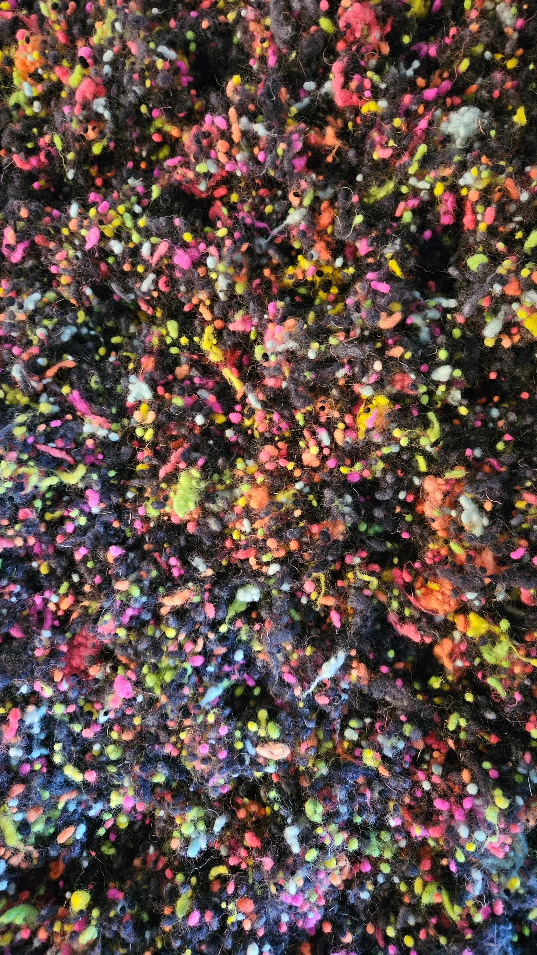 RETRO GLOW Dyed Fine Wool Nepps Blend - 1 ounce