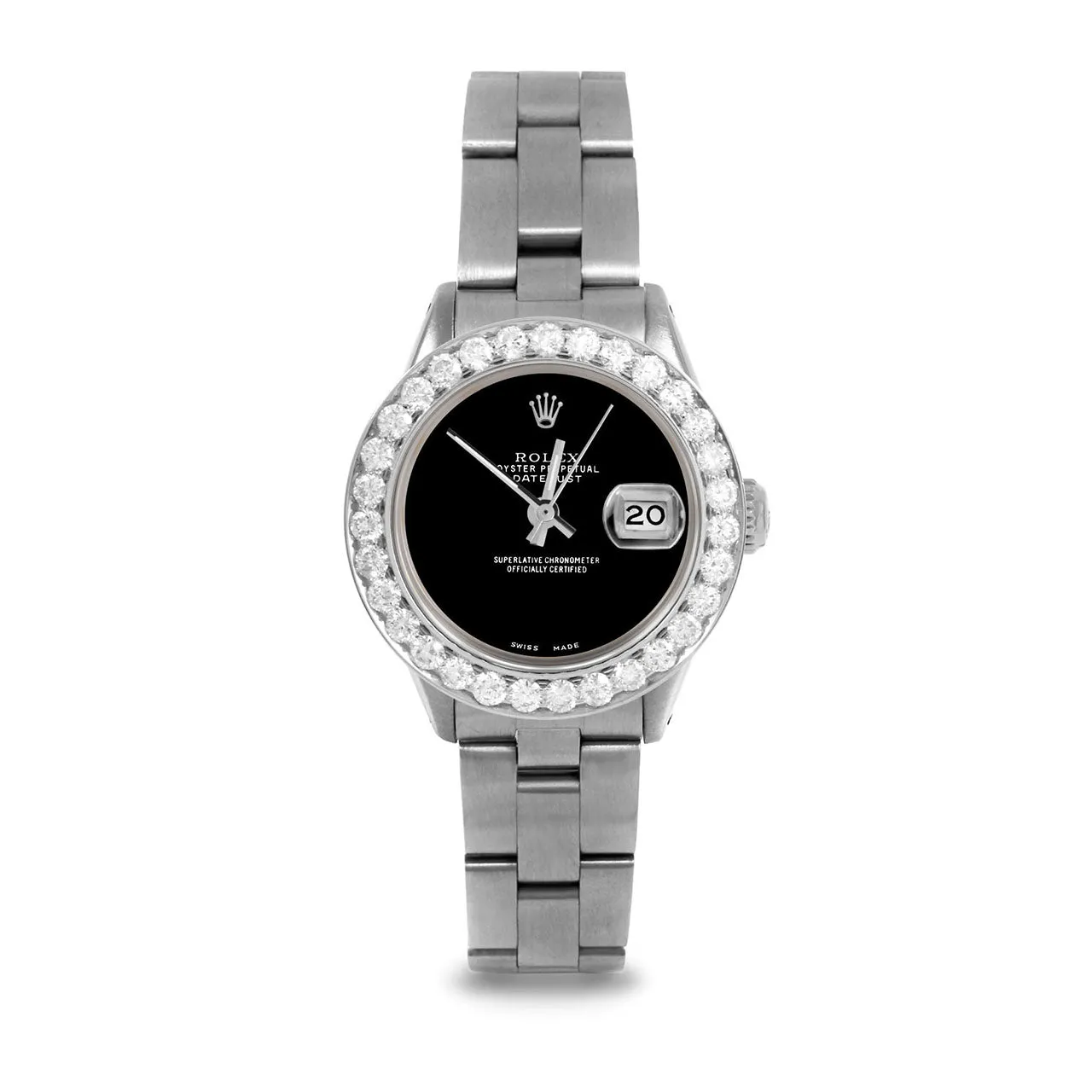 Rolex Datejust 26mm | 6917-SS-BLK-NOHM-2CT-OYS