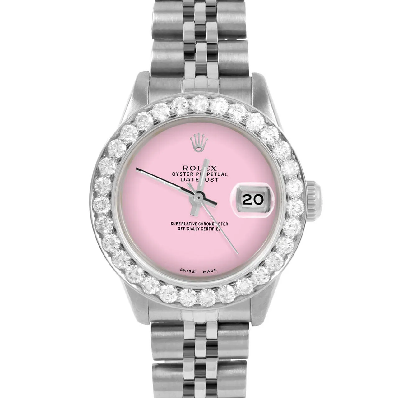 Rolex Datejust 26mm | 6917-SS-PNK-NOHM-2CT-JBL