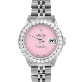 Rolex Datejust 26mm | 6917-SS-PNK-NOHM-2CT-JBL