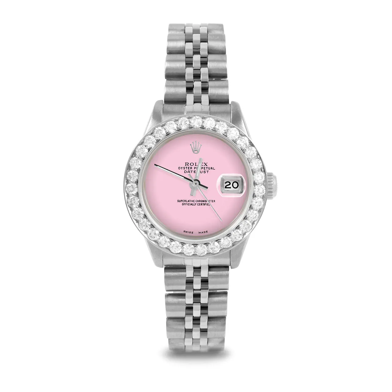 Rolex Datejust 26mm | 6917-SS-PNK-NOHM-2CT-JBL