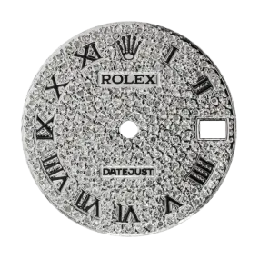 Rolex DateJust 31mm Steel Diamond Pavé Custom Dial