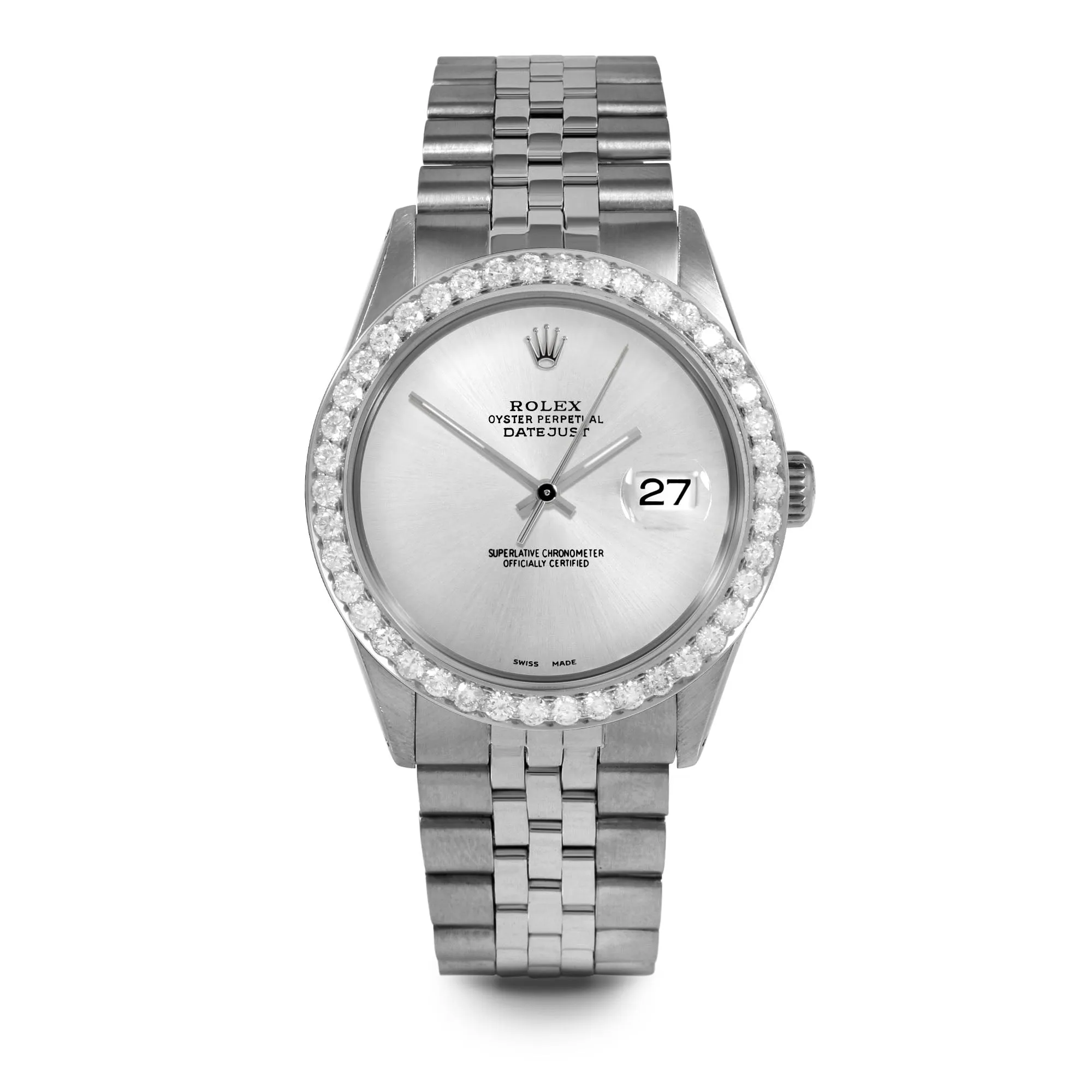 Rolex Datejust 36mm | 1601-SS-SLV-NOHM-25CT-JBL