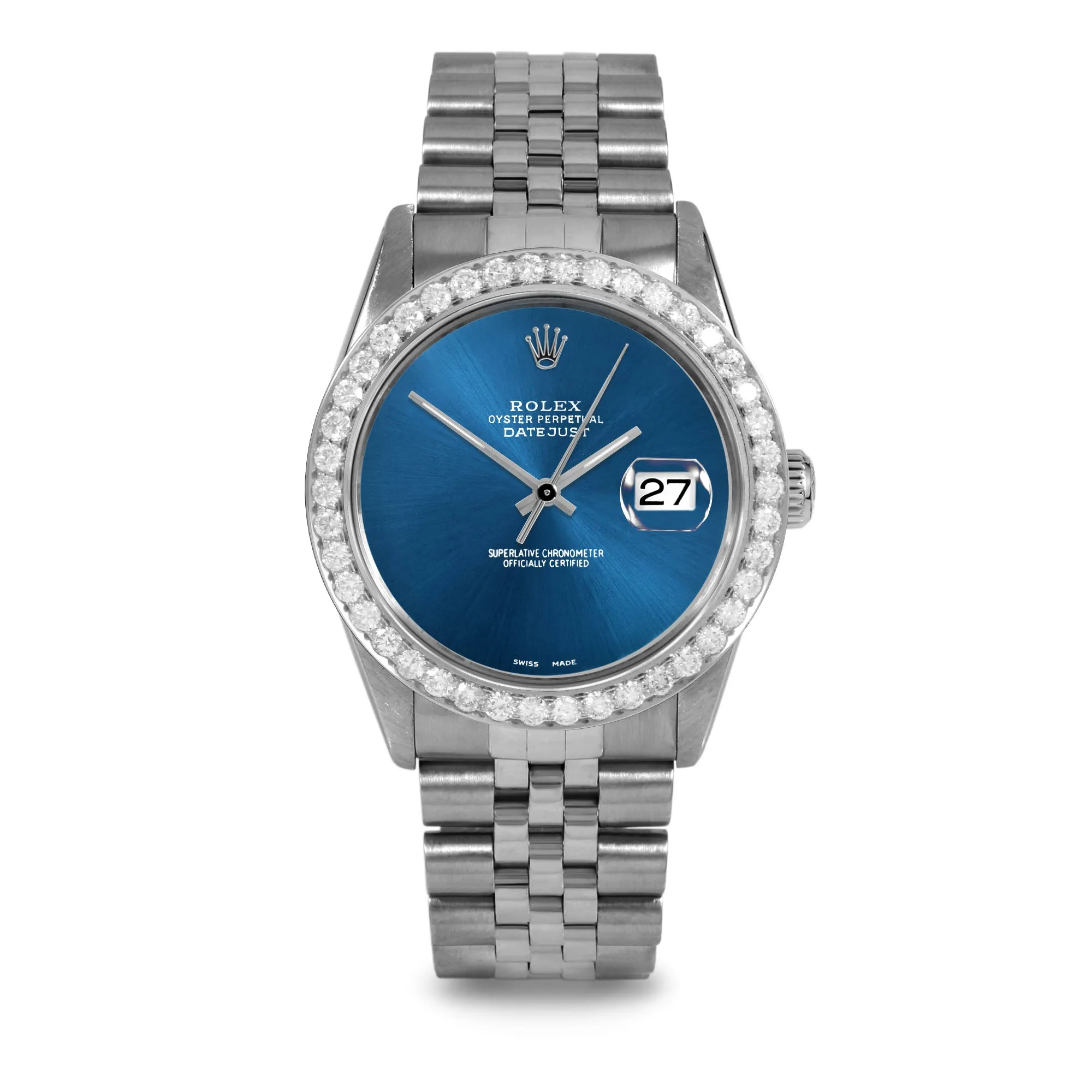 Rolex Datejust 36mm | 16014-BLU-NOHM-25CT-JBL