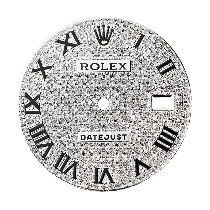 Rolex DateJust 41mm Diamond Pavé Custom Dial
