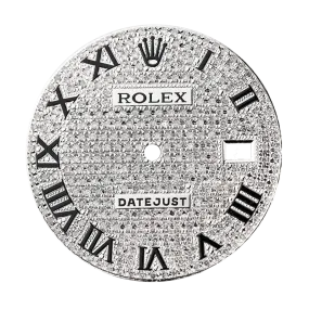 Rolex DateJust 41mm Diamond Pavé Custom Dial