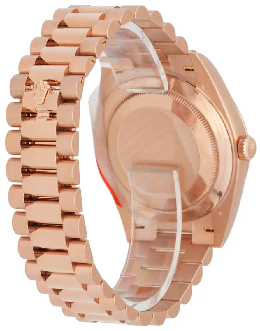 Rolex Day-Date 228235 18K Rose Gold Men's Watch Box & papers