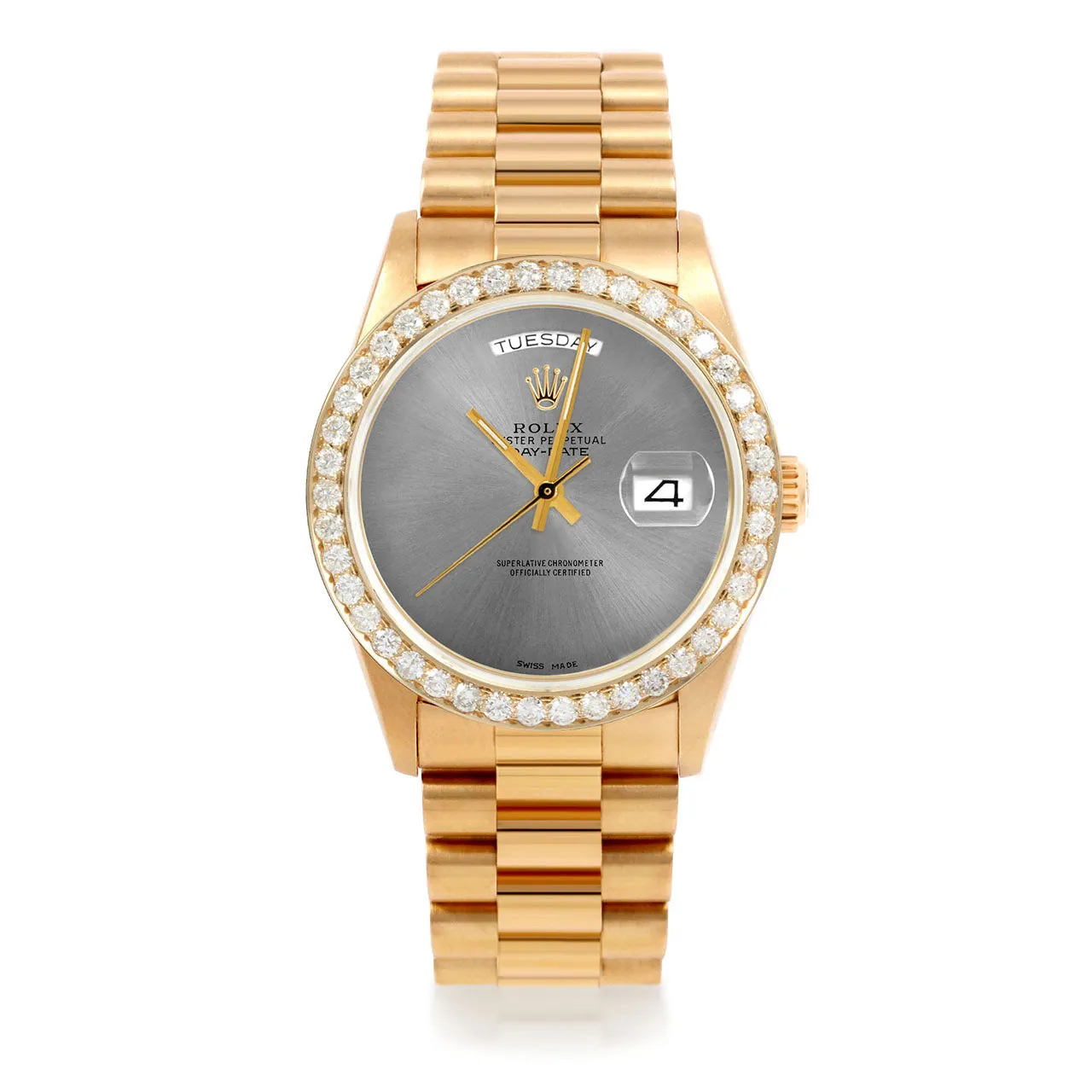Rolex Day-Date 36mm | 18038-SLT-NOHM-25CT-PRS