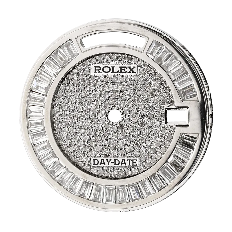 Rolex Day-Date 36mm Diamond Set Custom Dial