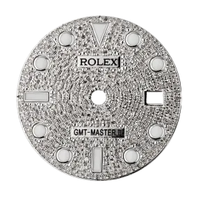 Rolex GMT-Master II 40mm Diamond Pavé Custom Dial