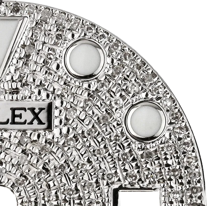 Rolex GMT-Master II 40mm Diamond Pavé Custom Dial