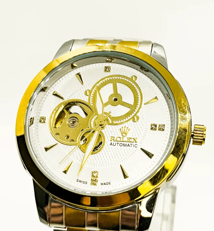 Rolex Mechanical Watch for Men | Gold And White