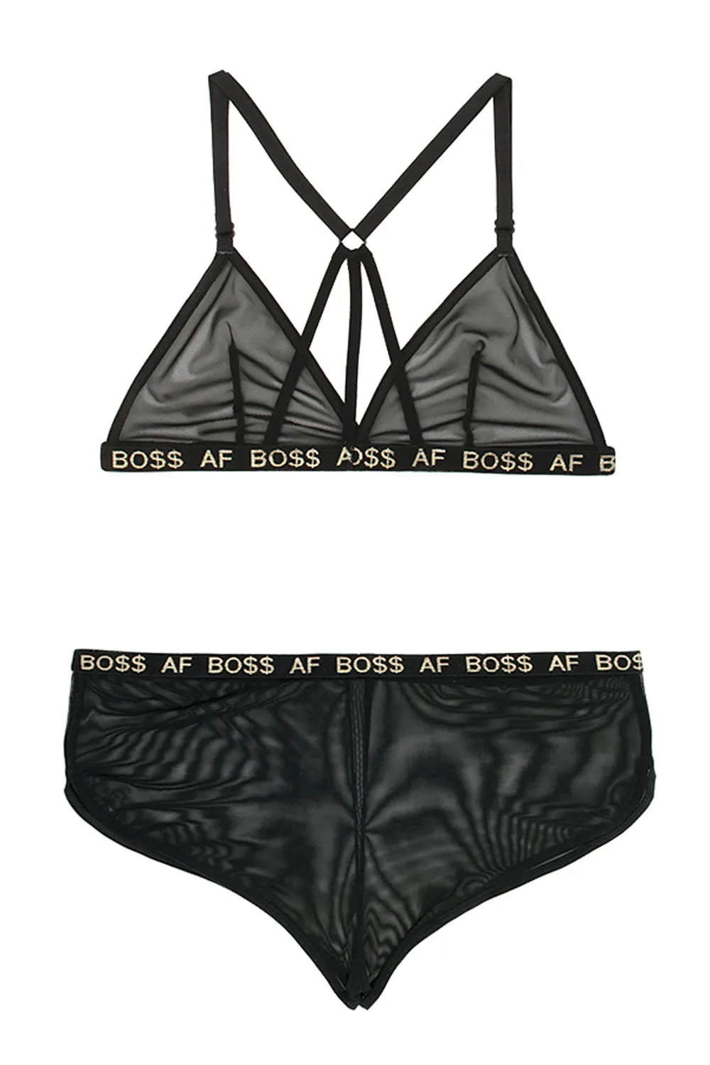 Sale - Boss Af Bralette and Shorts Set