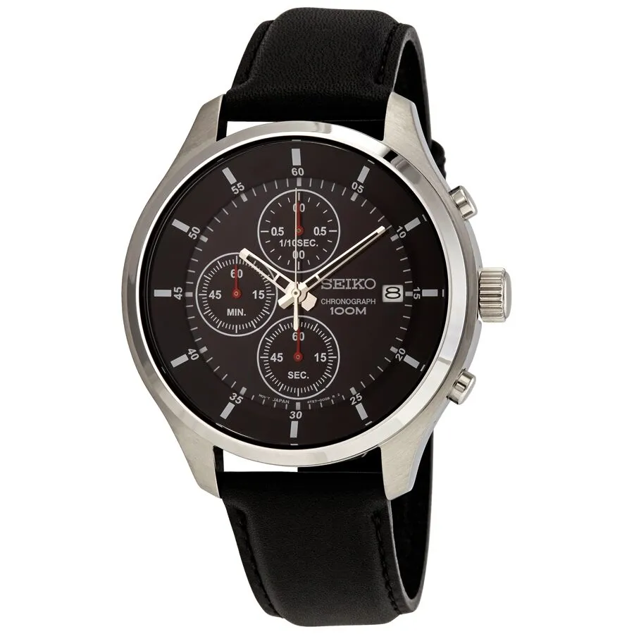 Seiko Neo Sports Chronograph Quartz Black Dial Men's Watch SKS539P2