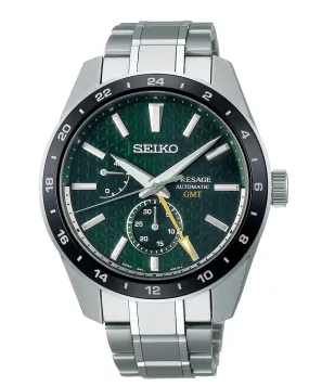Seiko Presage Gents Green Prestige Gmt Automatic Watch