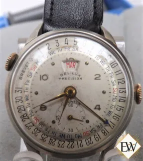 Serviced Vintage Rare Bel-Lux Precision Date-O-Graph Triple Date Day Date Watch