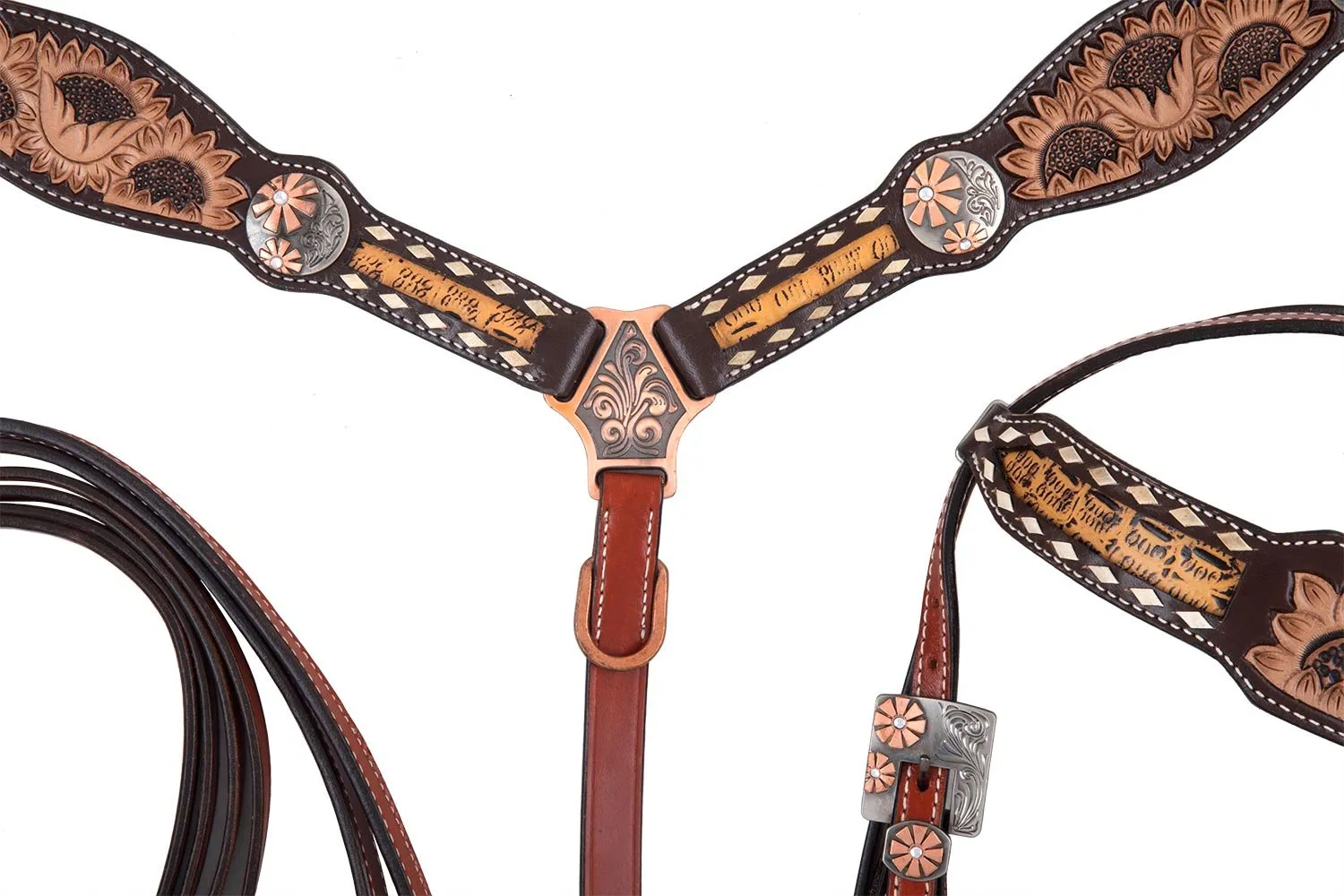 Showman Sunflower & Gator Tack Set