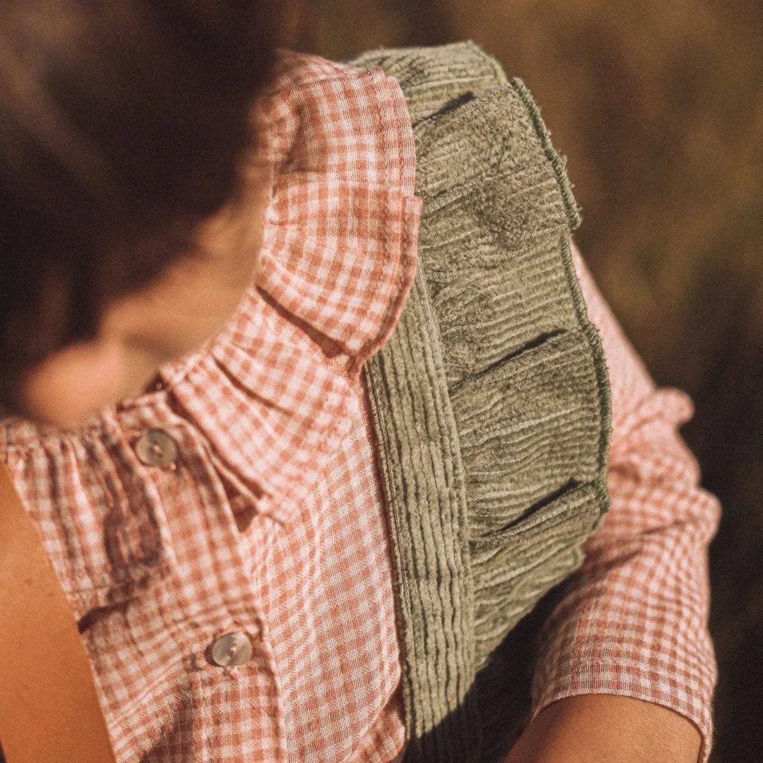 SKIRT / MINT CORDUROY